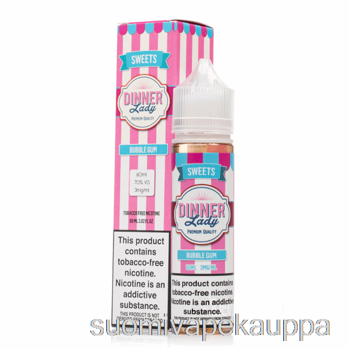 Vape Kauppa Bubblegum - Vape Dinner Lady E-neste - 60ml 6mg